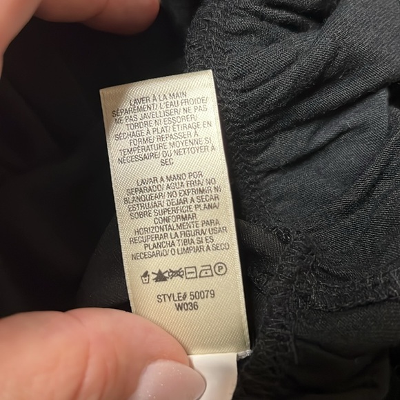 Women's Size XL Juicy Couture Short-Sleeve Dress Black With Velvet Trim - Picture 9 of 9